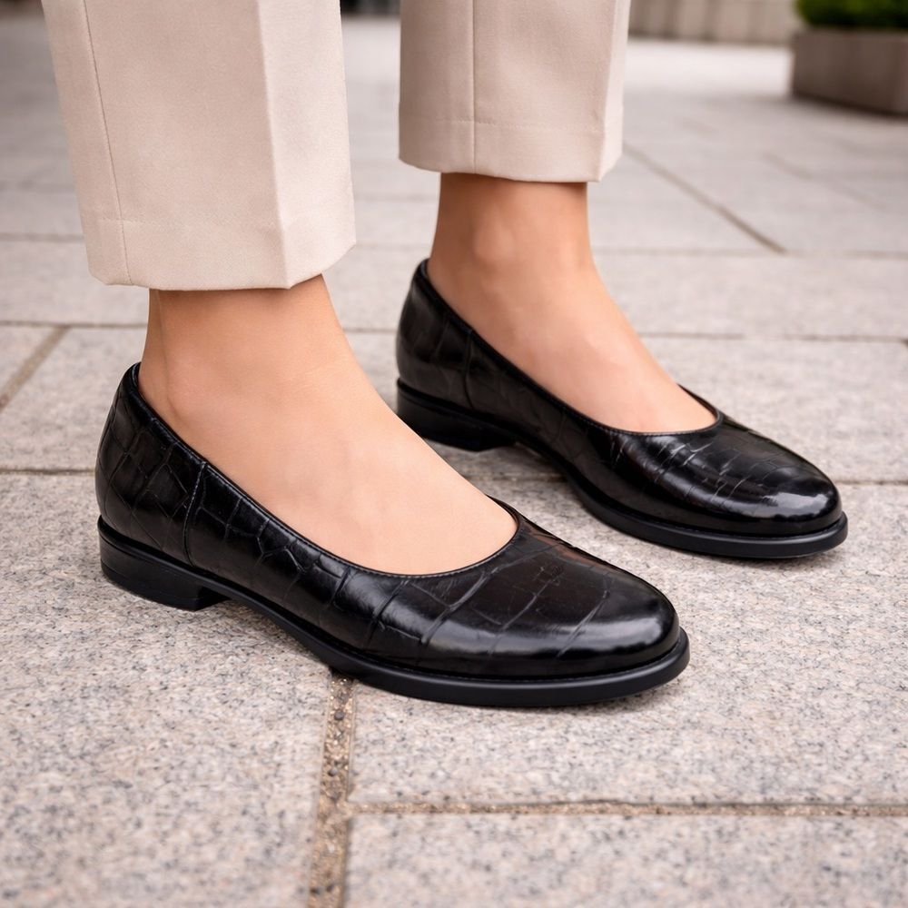 ECCO Sculpted Lx Women's Leather Ballerina Flats - NEW!